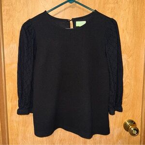 Melloday Elegant Black Women's Top Size Small
